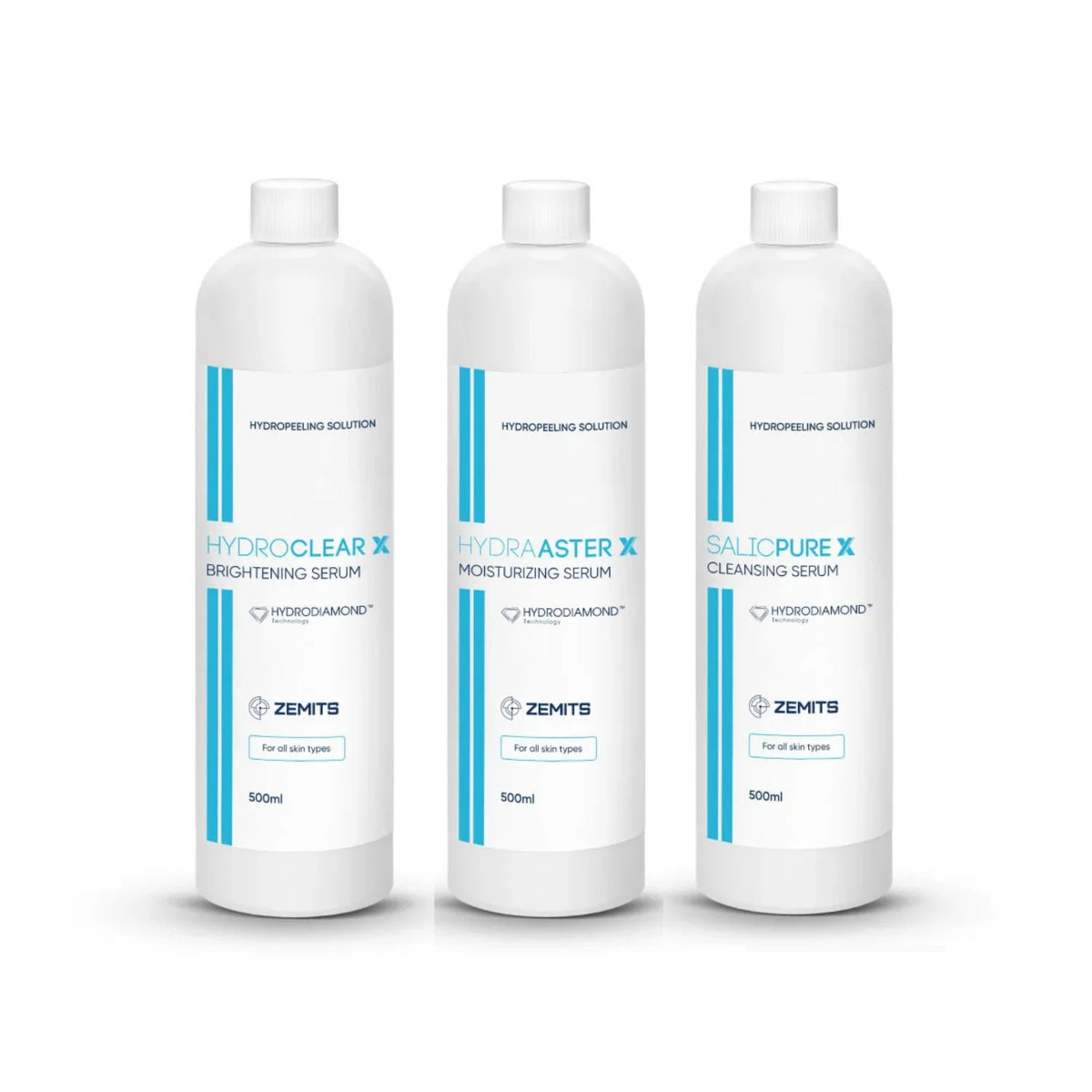 Zestaw Basic hydropeelingujących płynów X od Zemits